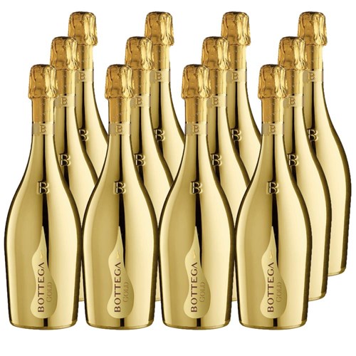Buy a Case of 12 Bottles of Bottega Gold Prosecco 75cl - Securely Packaged and Delivered Together